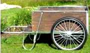 vermont garden cart - wooden wheelbarrow