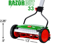 Brill Razorcut 33 manual push reel mower